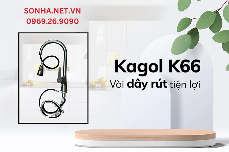 V&ograve;i Kagol K66 d&acirc;y r&uacute;t tiện lợi cho người sử dụng