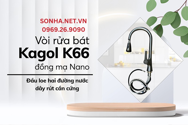 V&ograve;i Kagol K66 cần cứng d&acirc;y r&uacute;t tiện lợi, đa tiện &iacute;ch sử dụng
