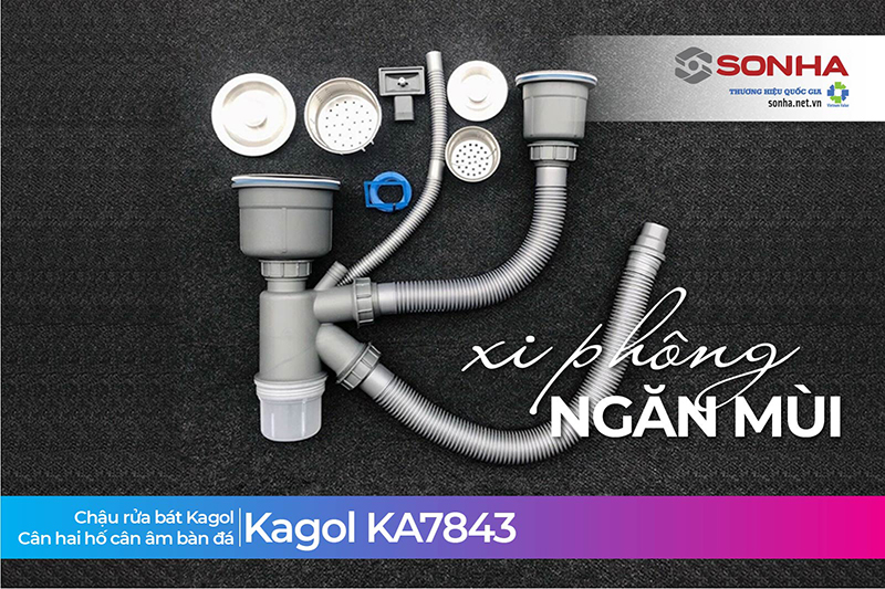 Xi ph&ocirc;ng chậu rửa b&aacute;t Kagol KA7843