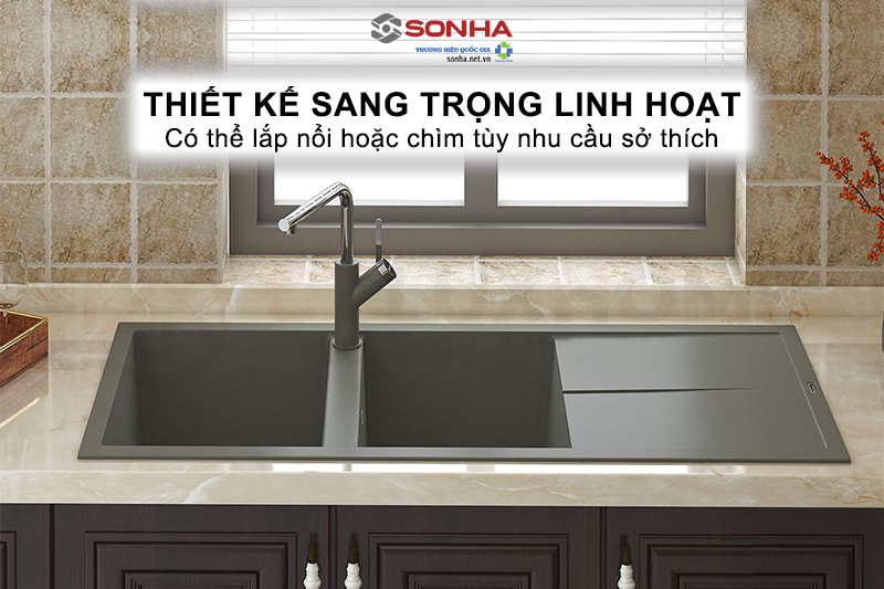 Thiết kế tinh tế sang trọng, lắp &acirc;m v&agrave; lắp nổi linh hoạt với mọi kh&ocirc;ng gian