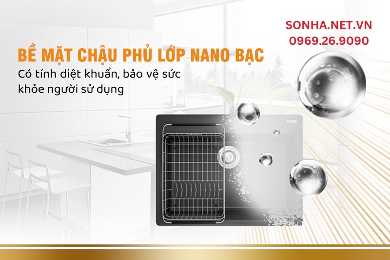 B&ecirc;̀ mặt phủ nano bạc có tính di&ecirc;̣t khu&acirc;̉n, bảo v&ecirc;̣ sức khỏe người sử dụng
