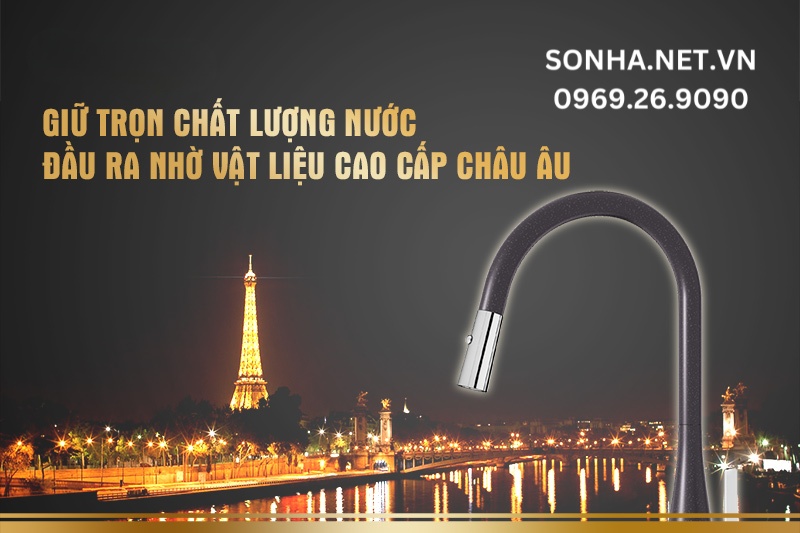 Giữ trọn chất lượng nước đầu ra nhờ vật liệu cao cấp ch&acirc;u &Acirc;u