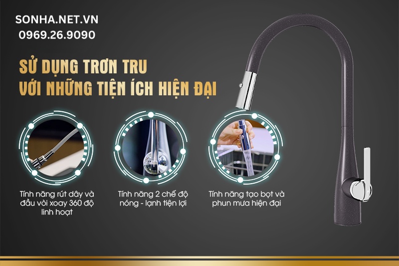Sử dụng trơn tru với những tiện &iacute;ch hiện đại