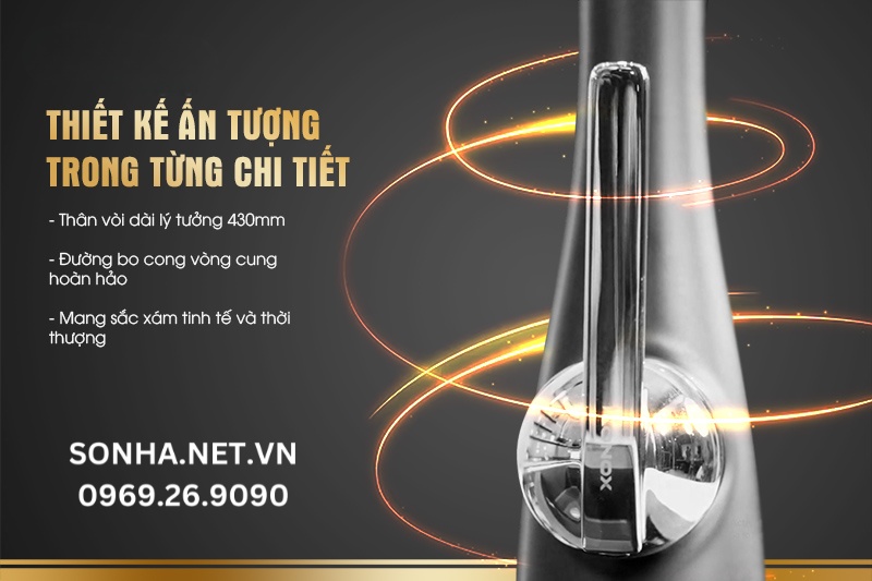 Curva Grey c&oacute; thiết kế tinh tế v&agrave; đầy ấn tượng trong từng chi ti&ecirc;́t