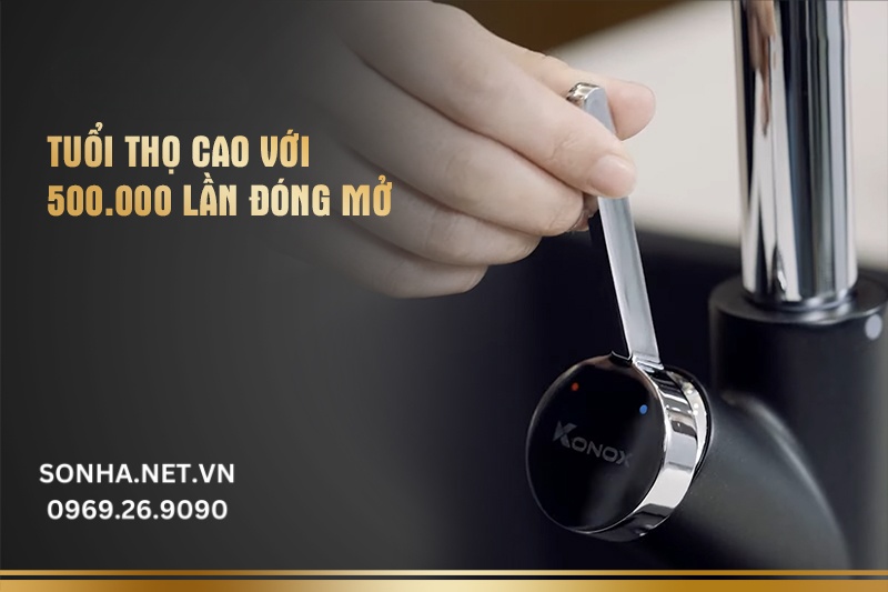 Tuổi thọ cao với 500.000 lần đ&oacute;ng mở