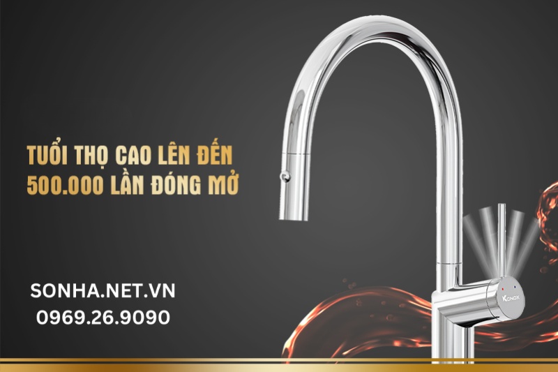 Tuổi thọ cao đi cùng năm tháng với 500.000 lần đóng mở