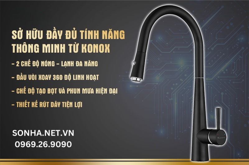 Sở hữu nhi&ecirc;̀u tính năng hi&ecirc;̣n đại từ Konox