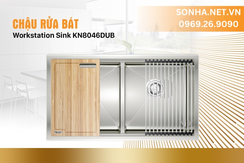 Chậu rửa Workstation Sink-Undermount Sink KN8046DUB