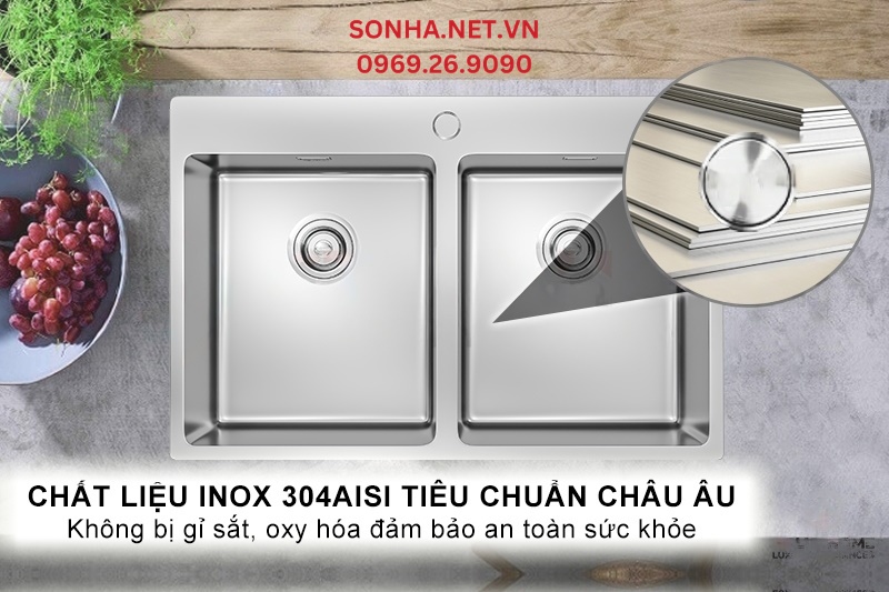 Chất liệu Inox 304 AISI cao cấp bảo vệ 8KBET hiện đăng mở tối ưu