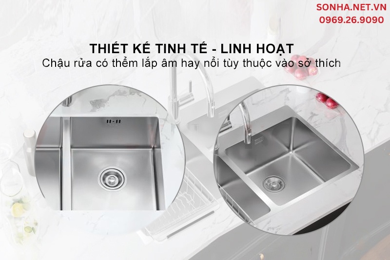 Thiết kế sang trọng, lắp đặt linh hoạt ph&ugrave; hợp mọi kh&ocirc;ng gian