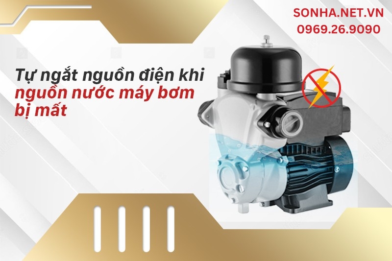 Cơ chế m&aacute;y bơm JLm 130A hoạt động th&ocirc;ng minh