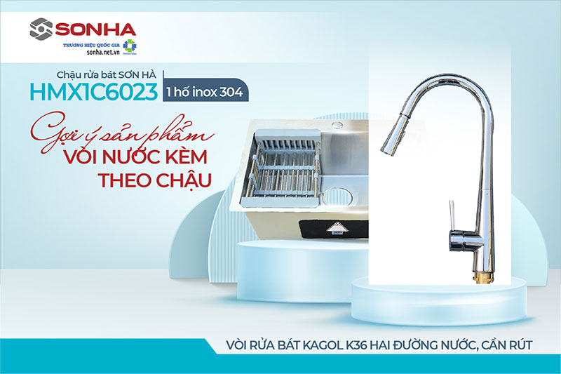 Chậu rửa 1 hố Trang Chủ Game Trực Tuyến Cổng Game 8kbet.com HMX1C6023 v&agrave; v&ograve;i Kagol K36