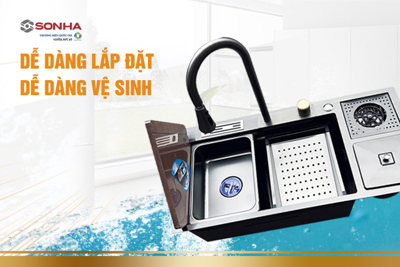 Dễ d&agrave;ng lắp đặt - dễ d&agrave;ng vệ sinh