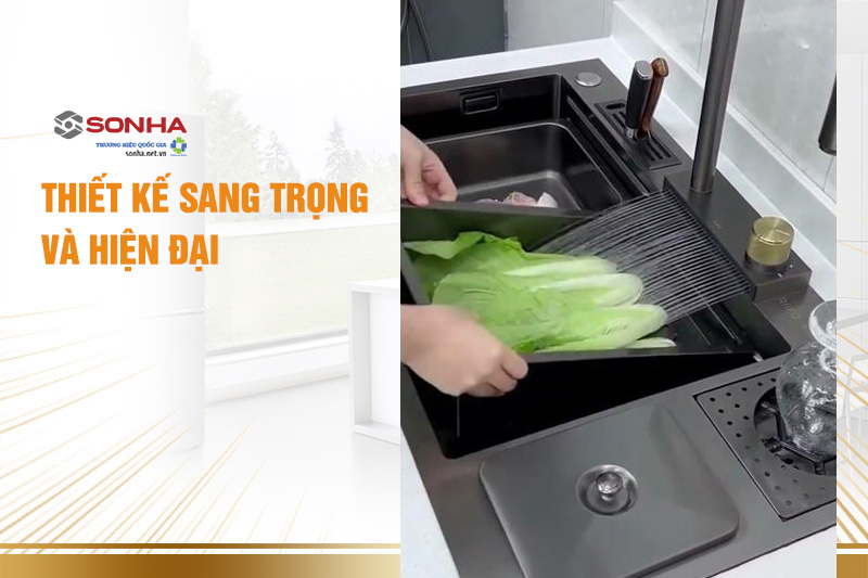 Chậu rửa b&aacute;t KND8845XD c&oacute; thiết kế tinh tế, sang trọng