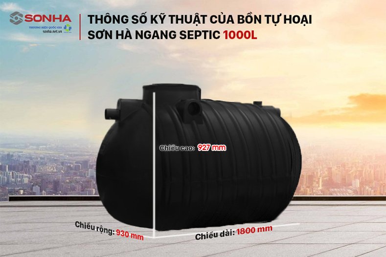 K&iacute;ch thước bồn tự hoại Trang Chủ Game Trực Tuyến Cổng Game 8kbet.com ngang Septic Filter 1000L