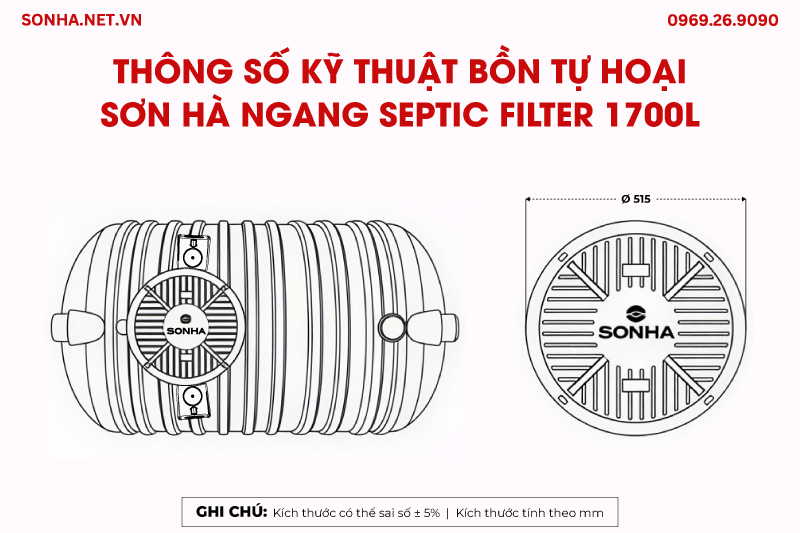 K&iacute;ch thước bồn tự hoại Trang Chủ Game Trực Tuyến Cổng Game 8kbet.com ngang Septic Filter 1700L