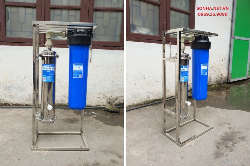 Ảnh thực tế của bộ lọc nước đầu nguồn UF Sakura