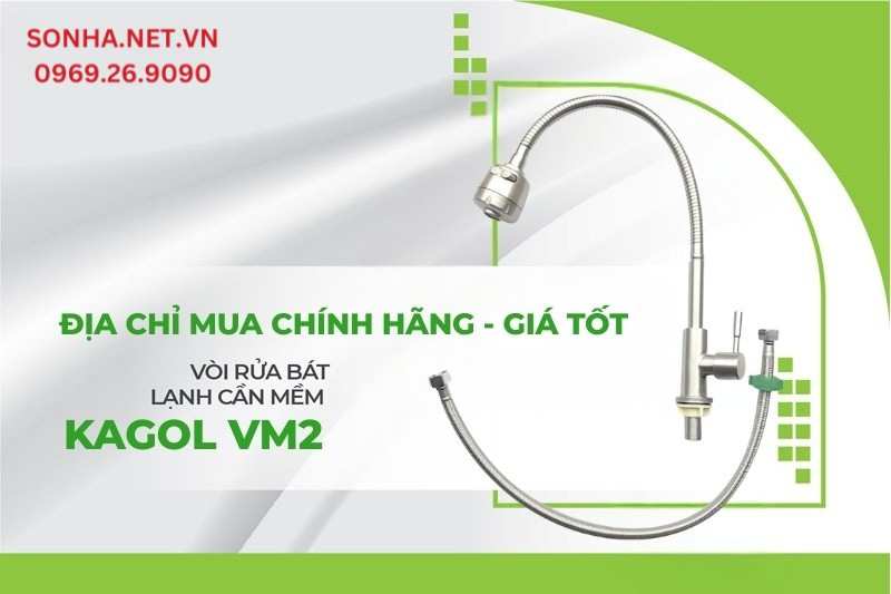 Địa chỉ mua v&ograve;i rửa b&aacute;t Kagol VM2 cần mềm 1 đường nước