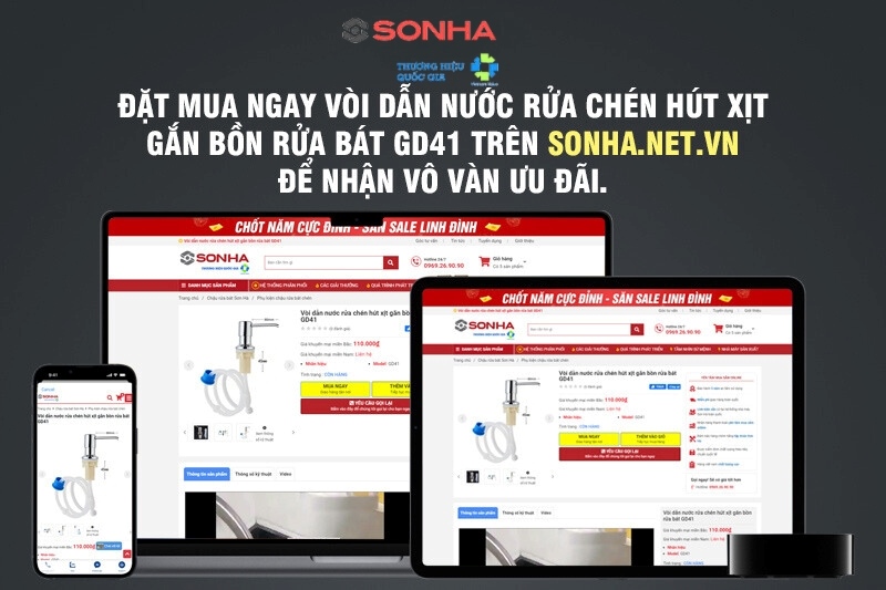 8kbet8kb.com - Địa chỉ số 1 đặt mua v&ograve;i dẫn nước rửa ch&eacute;n GD41