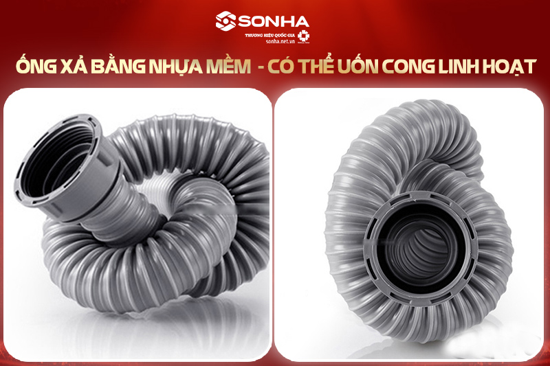 Ống xả bằng nhựa mềm, c&oacute; thể uốn cong linh hoạt