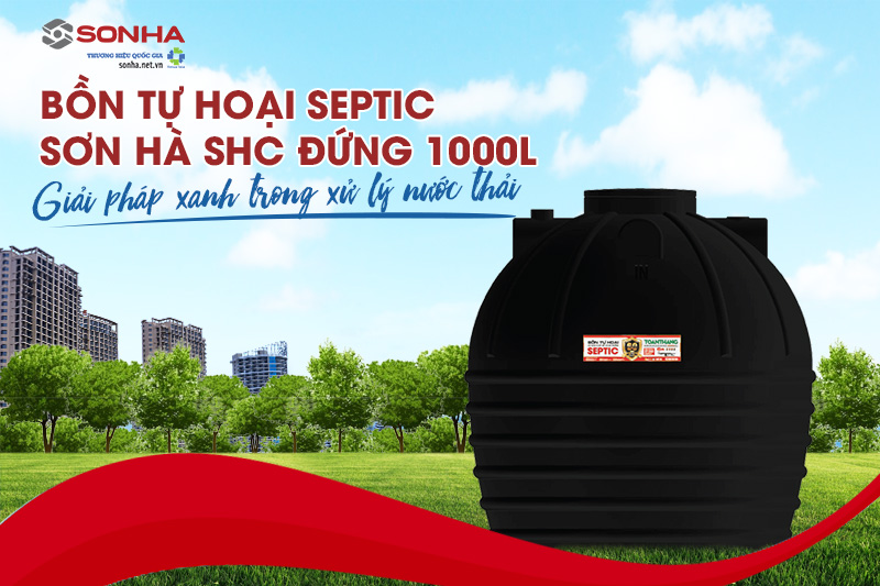 Bồn tự hoại septic Trang Chủ Game Trực Tuyến Cổng Game 8kbet.com SHC đứng 1000L - Giải ph&aacute;p xanh trong xử l&yacute; nước thải