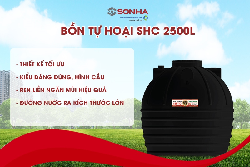 Bể phốt Trang Chủ Game Trực Tuyến Cổng Game 8kbet.com SHC đứng 2500 lít có thiết kế tối ưu