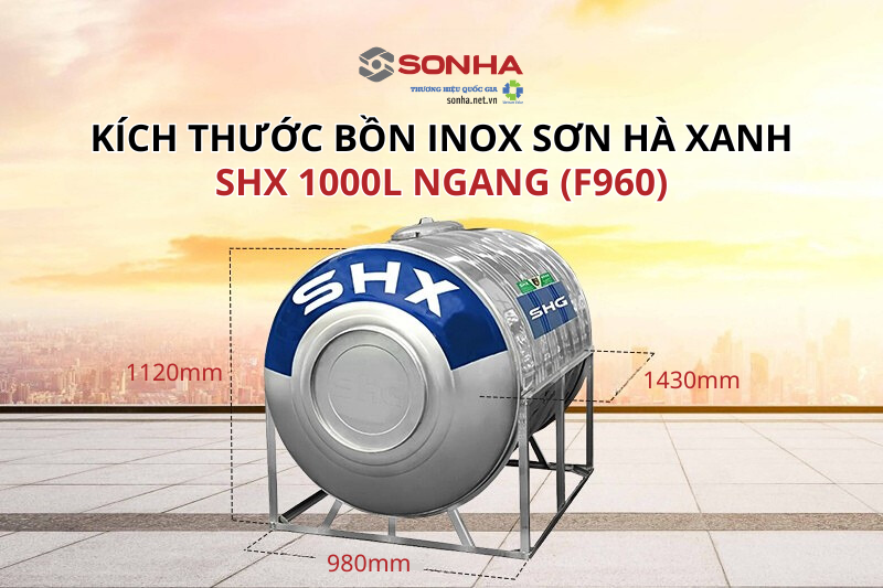 K&iacute;ch thước 8Kbet123 tải ứng dụng Inox Trang Chủ Game Trực Tuyến Cổng Game 8kbet.com Xanh SHX 1000L Ngang (F960)