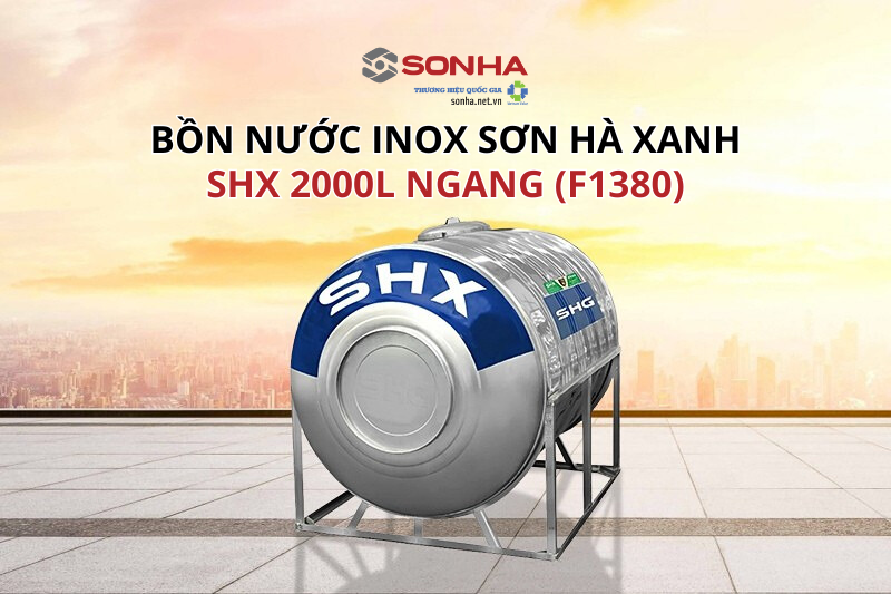Bồn Inox Trang Chủ Game Trực Tuyến Cổng Game 8kbet.com Xanh SHX 2000L Ngang (F1380) 