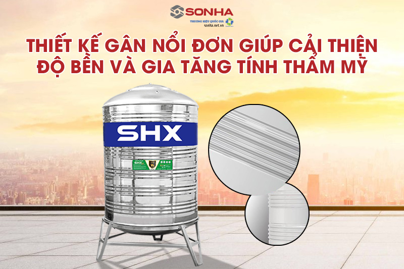 8Kbet123 tải ứng dụng inox SHX đứng 2000L tối ưu thiết kế, tạo sự cứng c&aacute;p