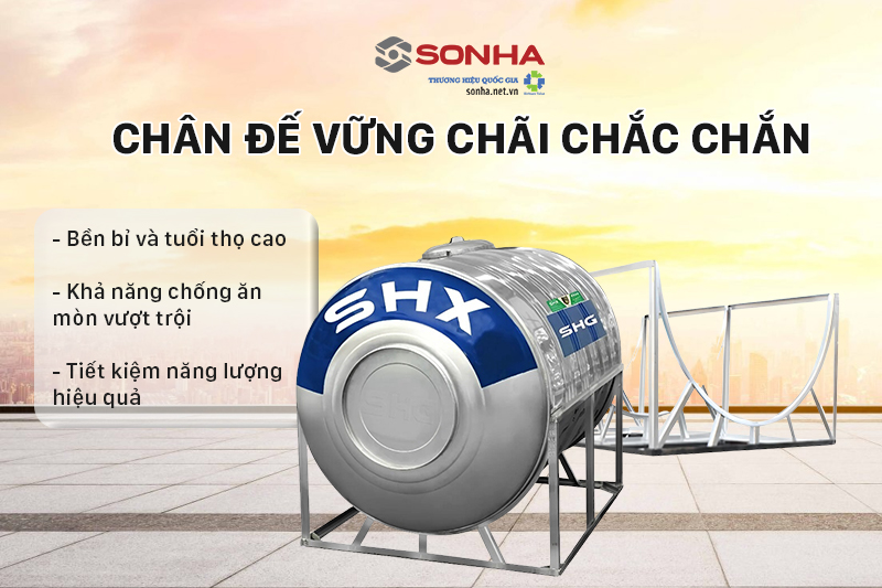Bồn inox Trang Chủ Game Trực Tuyến Cổng Game 8kbet.com Xanh SHX c&oacute; ch&acirc;n đế chắc chắn v&agrave; ổn định