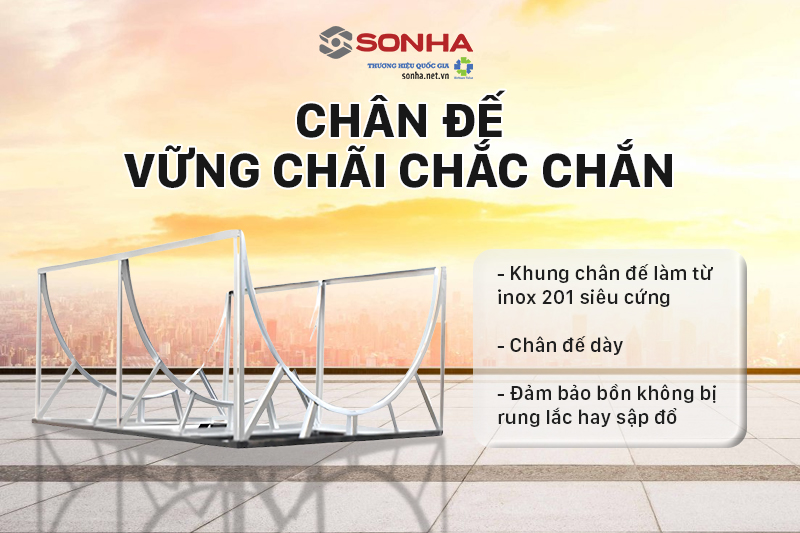 Ch&acirc;n đế vững ch&atilde;i, chắc chắn