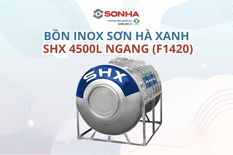 Bồn inox Trang Chủ Game Trực Tuyến Cổng Game 8kbet.com Xanh SHX 4500L ngang F1420