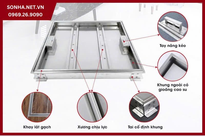 Siêu phẩm nắp bể nước ngầm inox Sakura được lựa chọn sử dụng phổ biến hiện nay