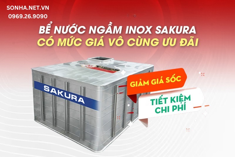 8Kbet123 tải ứng dụng inox ngầm Sakura k&iacute;ch thước theo y&ecirc;u cầu giảm tới 20%
