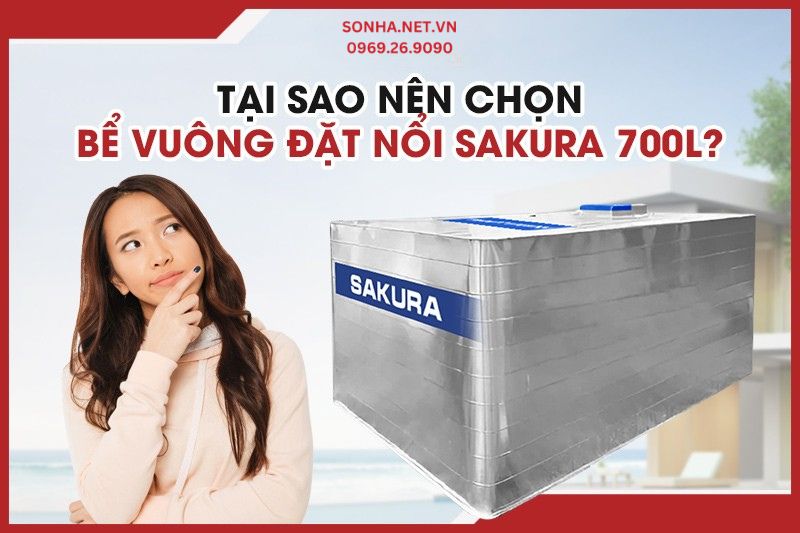 Tại sao n&ecirc;n chọn bể vu&ocirc;ng đặt nổi Sakura 700L thay cho bể b&ecirc; t&ocirc;ng truyền thống?