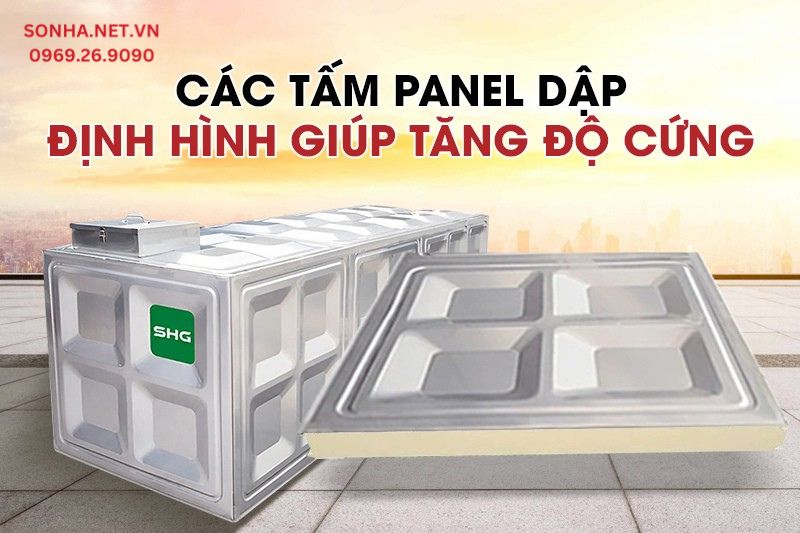 Cấu tạo chắc chắn nhờ các tấm Panel dập định hình