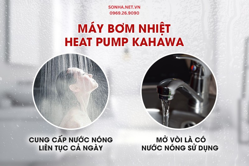 Heat Pump Kahawa KHW-KX35E-200WL cung cấp nước n&oacute;ng cả ng&agrave;y