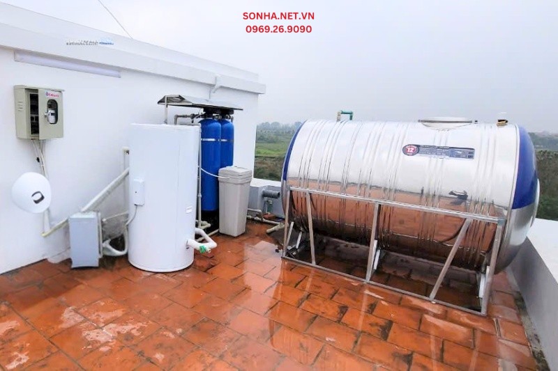 Lắp đặt m&aacute;y bơm nhiệt Heat Pump Kahawa cho c&ocirc;ng tr&igrave;nh x&acirc;y dựng