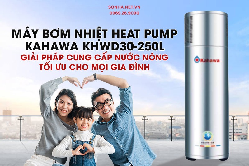 T&igrave;m hiểu chi tiết m&aacute;y bơm nhiệt Heat Pump Kahawa KHWD30-250L