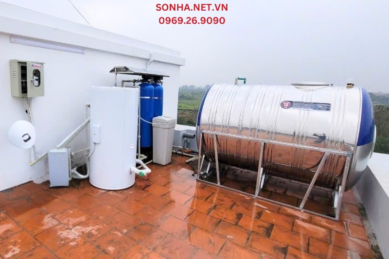 Lắp đặt máy bơm nhiệt nước nóng trung tâm Kahawa tại nhà khách hàng