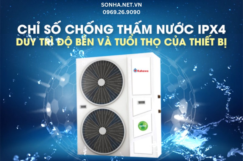Chỉ số IPX4 chống thấm nước vượt trội