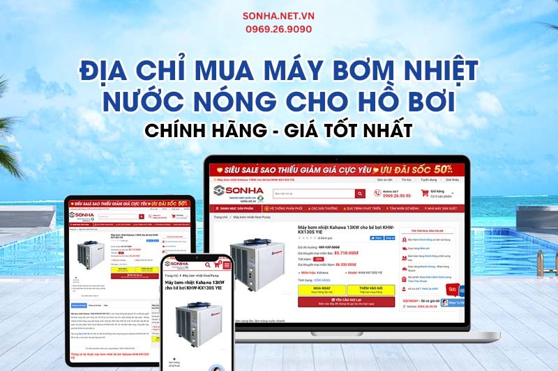 8kbet8kb.com - Địa chỉ mua máy bơm nhiệt nước nóng cho bể bơi chính hãng