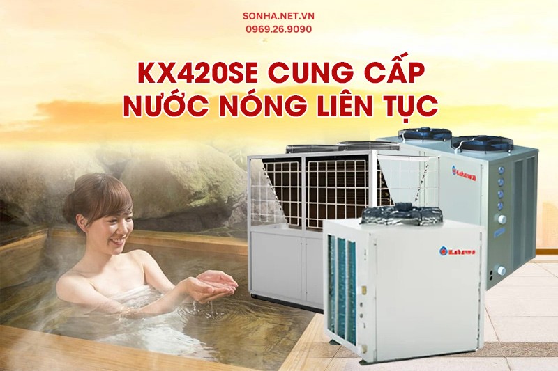 Kahawa KX420SE cung cấp nước n&oacute;ng li&ecirc;n tục v&agrave; hiệu quả