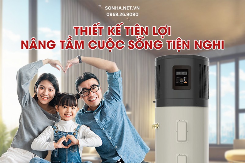 M&aacute;y bơm nhiệt RSJ-23/300RDN3-B 300L c&oacute; thiết kế tiện lợi, sang trọng