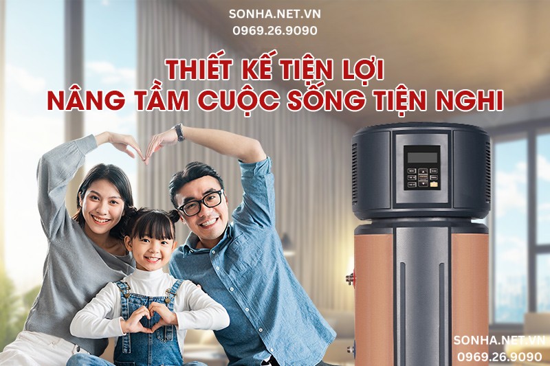 M&aacute;y bơm nhiệt RSJ-15/190RDN3-E 190L c&oacute; thiết kế tiện lợi, sang trọng
