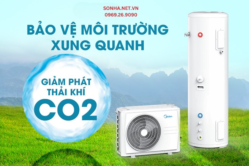 M&aacute;y bơm nhiệt Heatpump Midea MT-300R26 bảo vệ m&ocirc;i trường xung quanh
