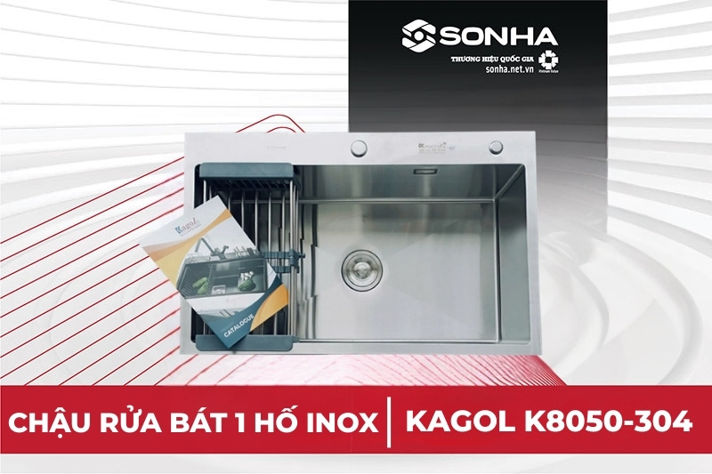 Si&ecirc;u phẩm chậu 1 hố Kagol 8050-304 được đ&ocirc;ng đảo người ti&ecirc;u d&ugrave;ng lựa chọn