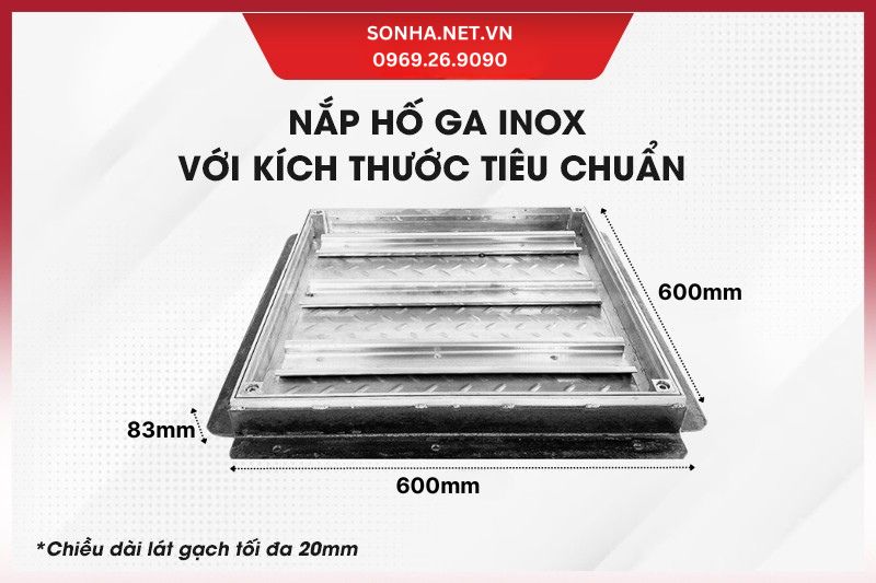 Nắp hố ga c&oacute; thiết kế đơn giản, dễ lắp đặt 