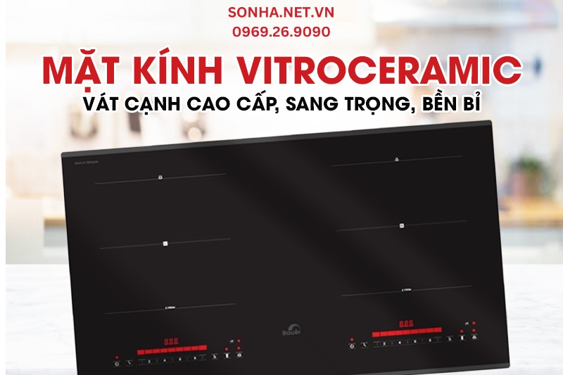 Mặt kính của bếp từ đôi Bauer BE 36SS có thiết kế đẹp mắt, chất lượng cao