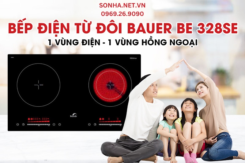 T&igrave;m hiểu si&ecirc;u phẩm bếp điện từ đ&ocirc;i Bauer BE 328SE